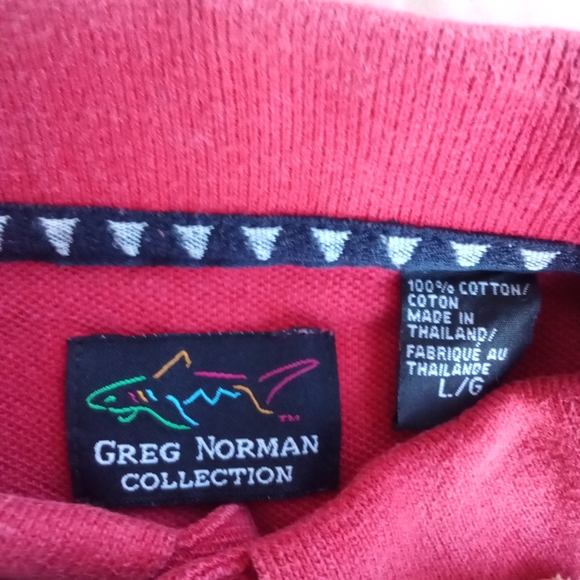 Womens Red Sports Polo Greg Norman Collection x Medinah Country Club 100% Cotton - Picture 5 of 10